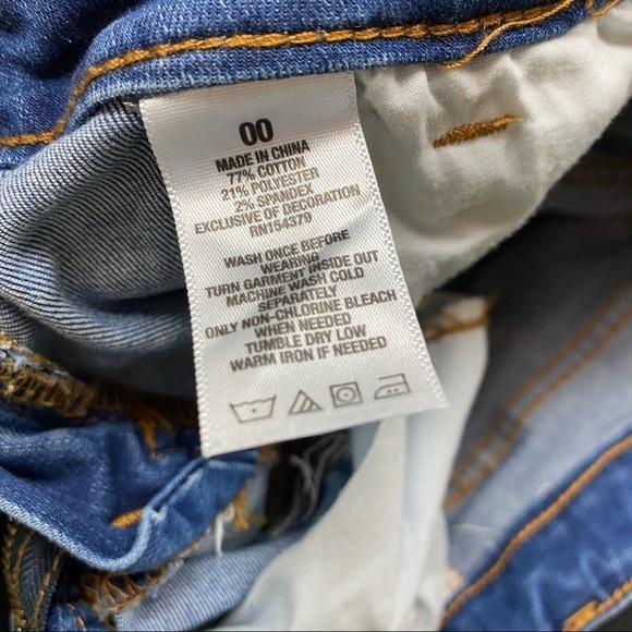 Aeropostale shorts medium washed destroyed denim - Picture 5 of 8